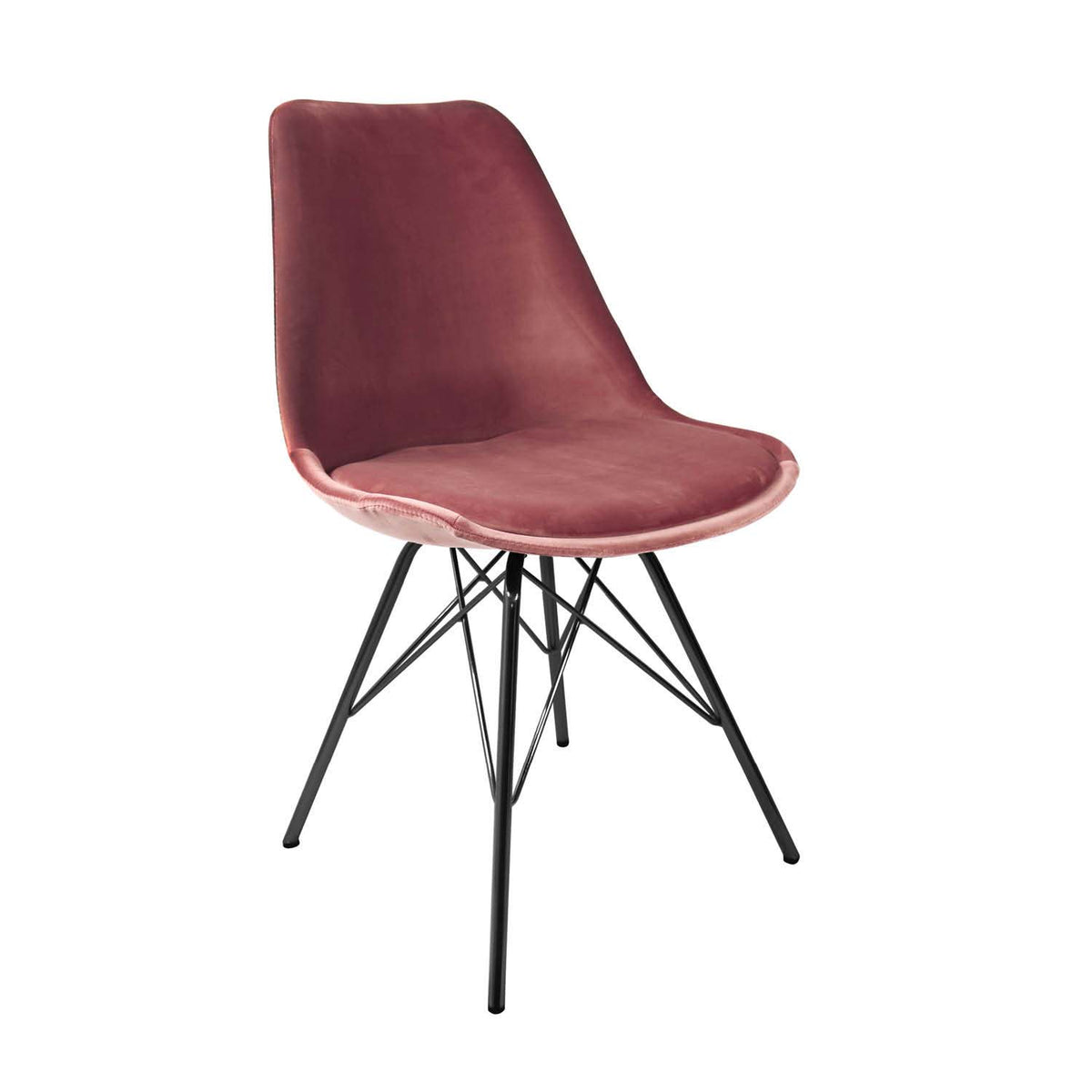 Kick kuipstoel Velvet - Roze