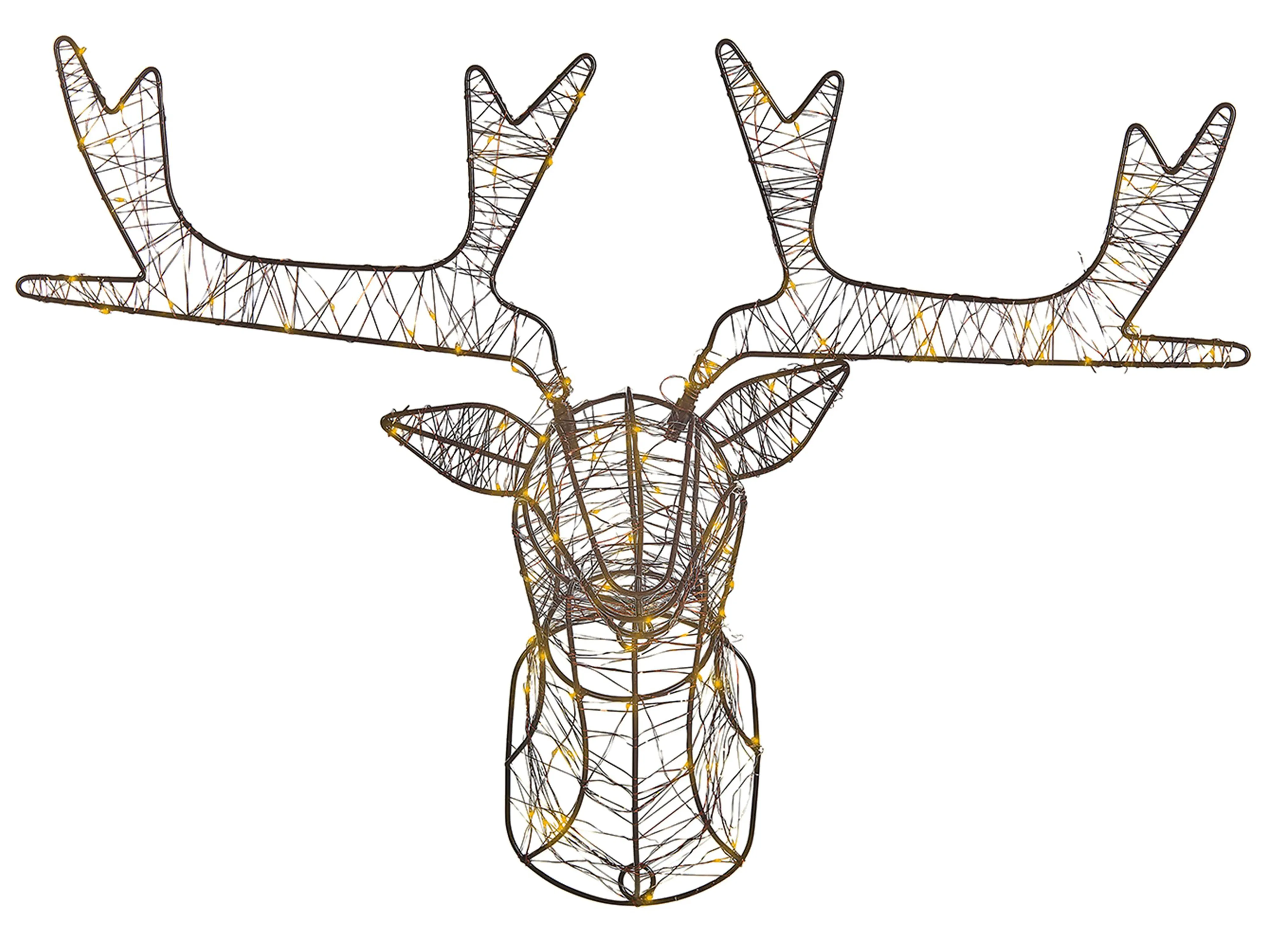 Outdoor Hanging Decoration LED NELLIM Reindeer 47 cm Black