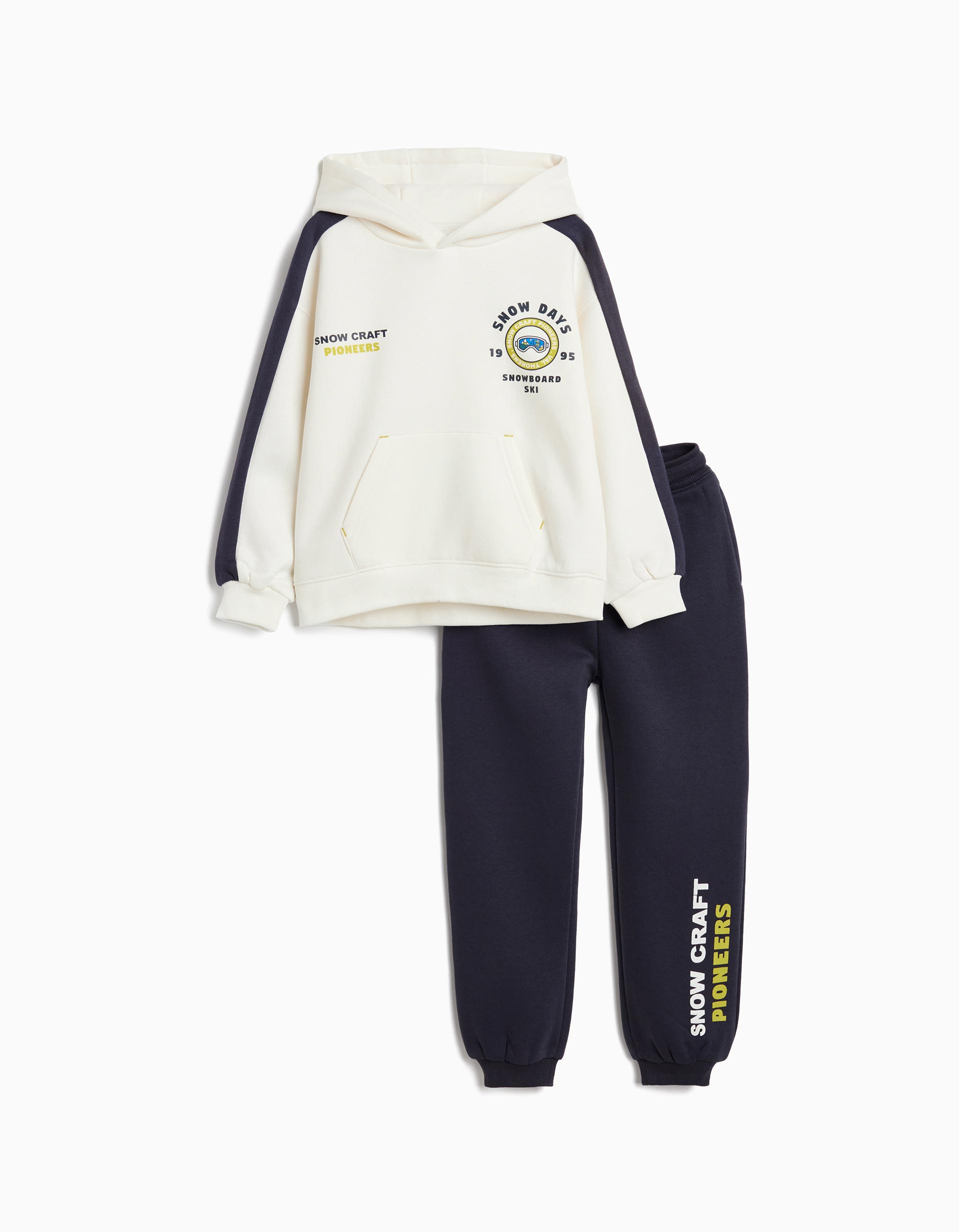 Conjunto de Jogging, Menino, Branco