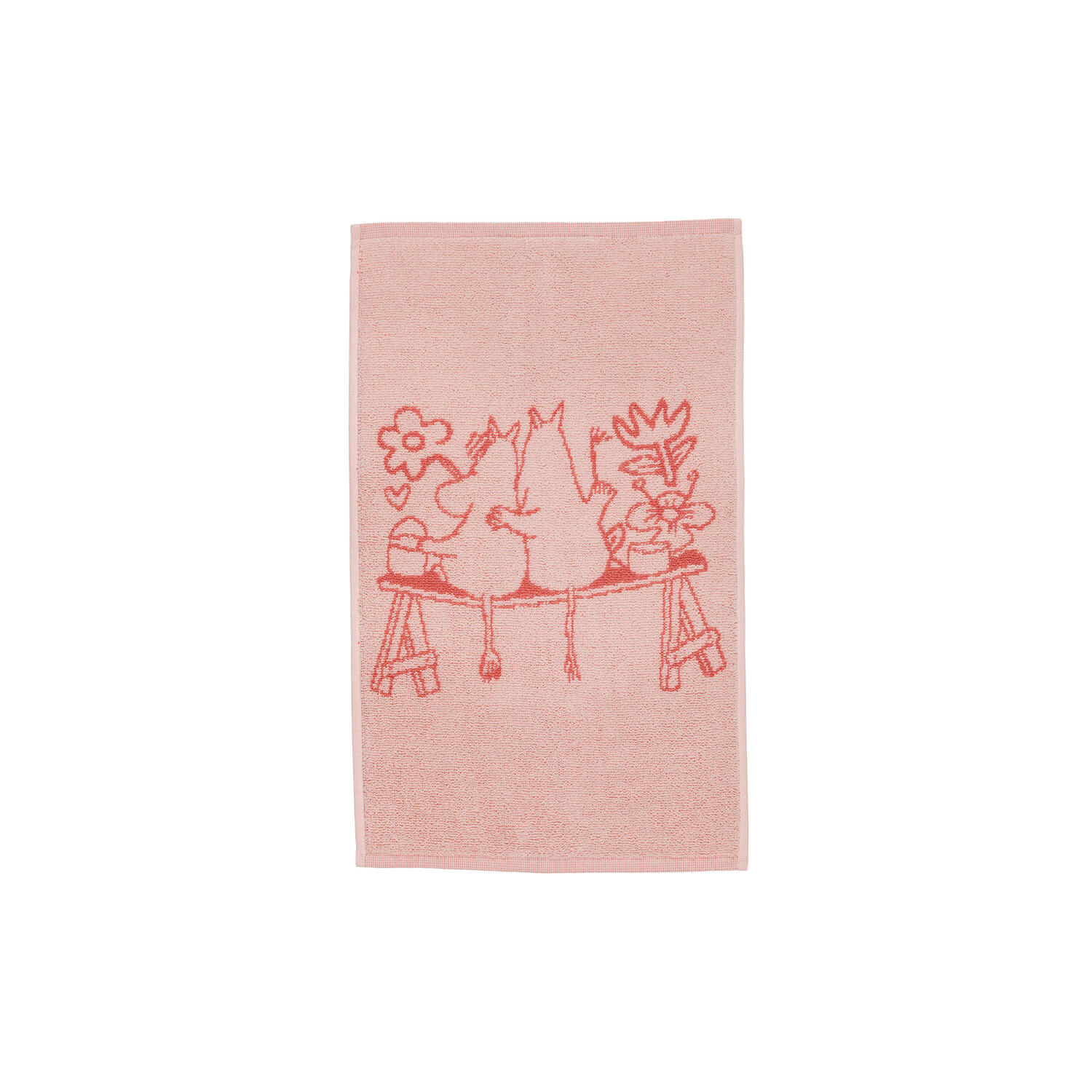 Mumi h&aring;ndkl&aelig;de K&aelig;rlighed 30x50 cm, rosa