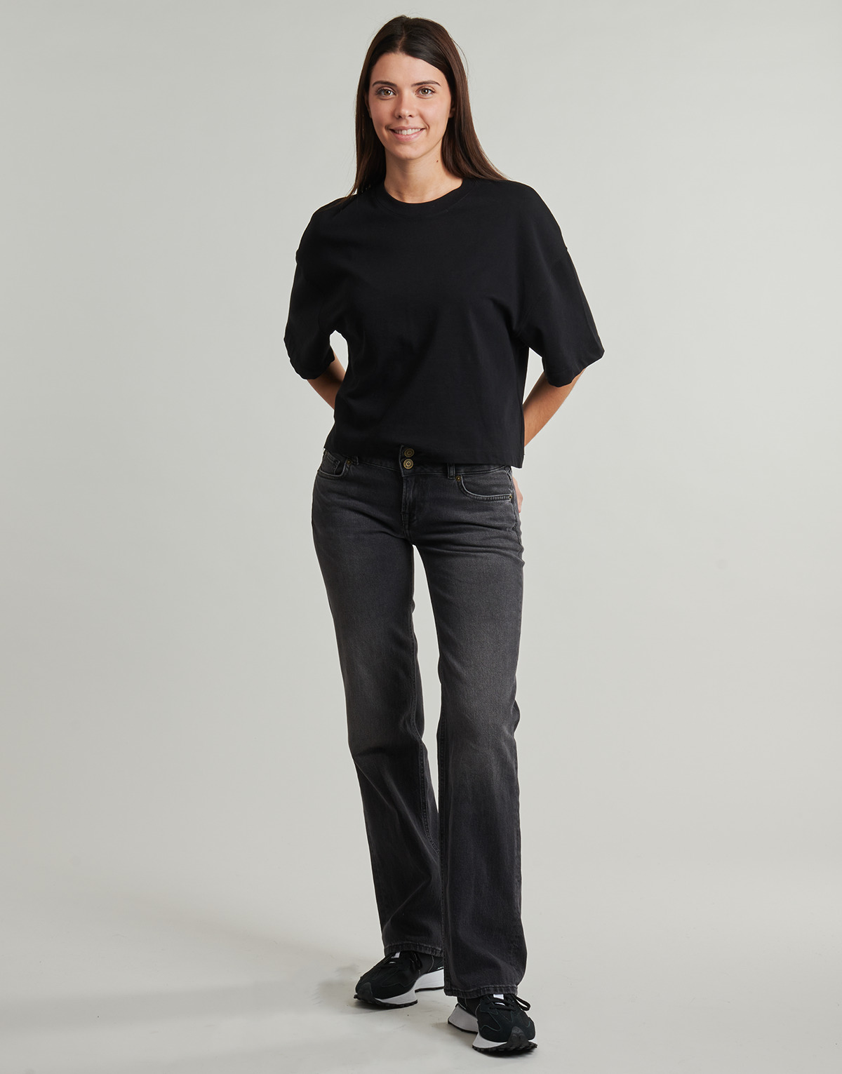 Pepe jeans - STRAIGHT JEANS LW VENUS - Grey