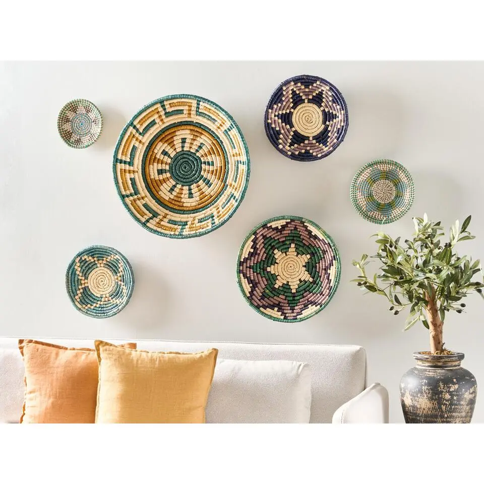 NAMDINH - Wanddecoratie - Naturel - Zeewier