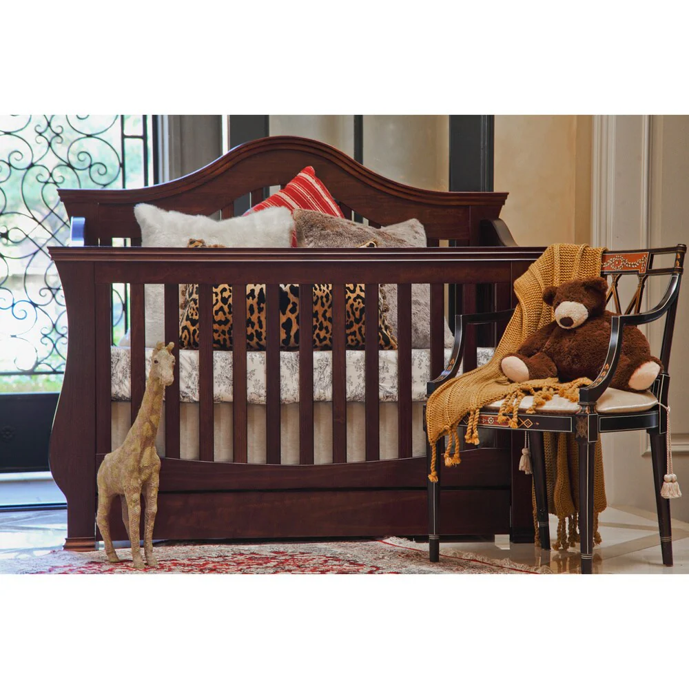 Million Dollar Baby Classic Ashbury 4-in-1 Convertible Crib with Toddler Rail