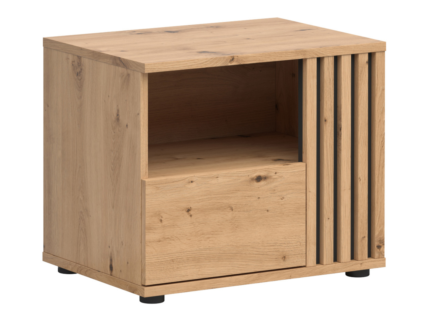 Szafka nocna Vabres 55 cm prawostronna z szufladą dąb artisan lamele