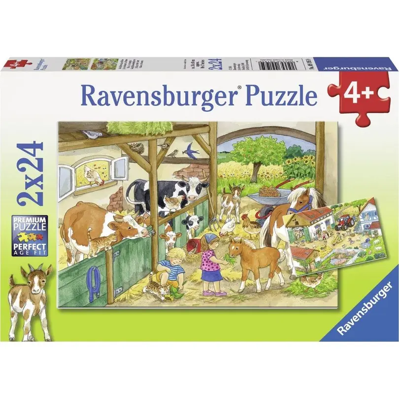 Puzzle 2er-Set Fröhliches Landleben