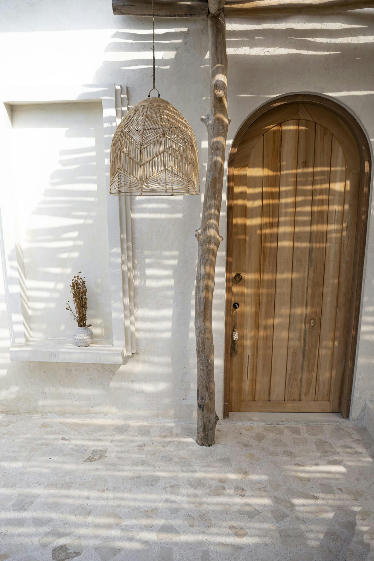 BALA - Abat-jour en rotin naturel 50x50