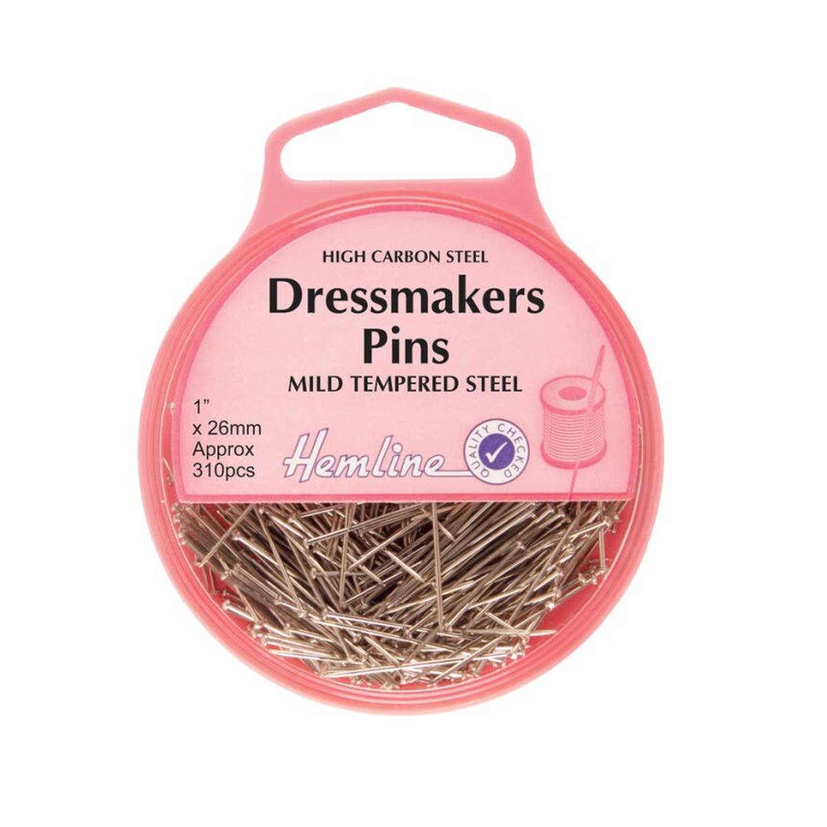 Hemline Dressmakers Pins 26mm 310 Pack