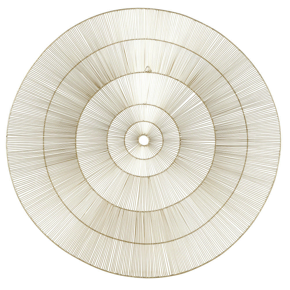 IMPERIA - Décoration murale ronde en métal doré D111