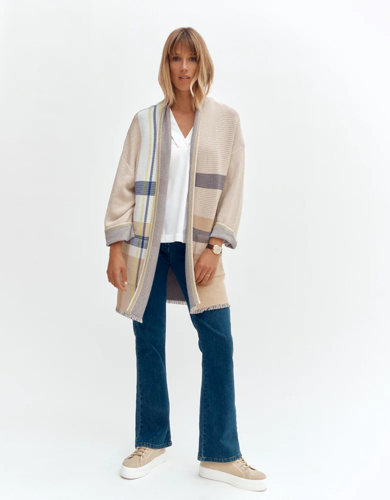 Manteau maille jacquard NIMES/87001/781