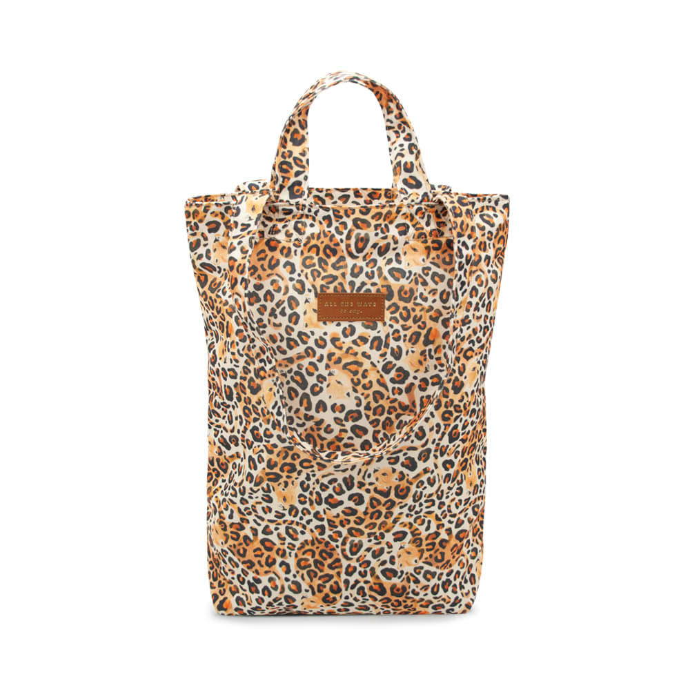 LÉOPARD - Tote bag polyester recyclé motif Léopard