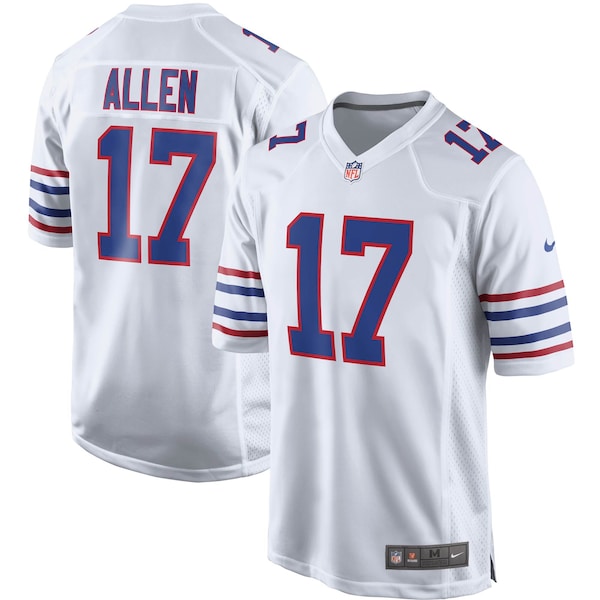 Josh Allen Buffalo Bills Nike Youth Game Jersey - White/Red/Royal