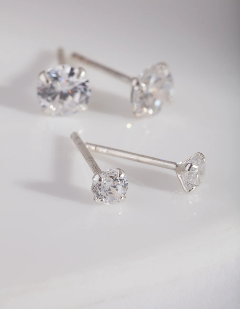 Sterling Silver Diamante Earring Pack