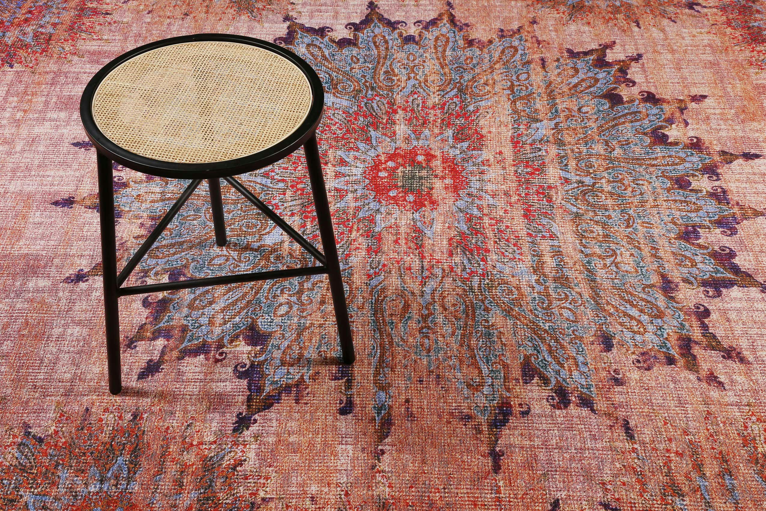 ROOFTOP - Tapis plat motif oriental vintage multicolore 240x340