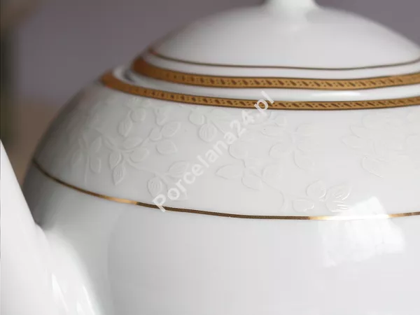 Garnitur do herbaty na 6 osób (21el) Bogucice - New Hollis Gold 1133