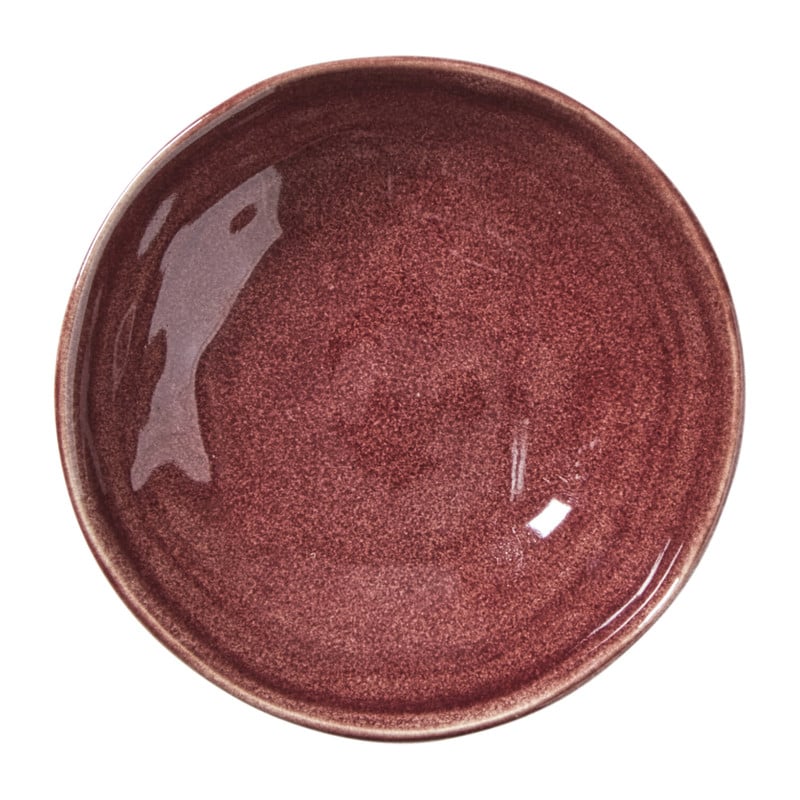 Schaal Toscane - bordeauxrood - &Oslash;11.8x2.5 cm