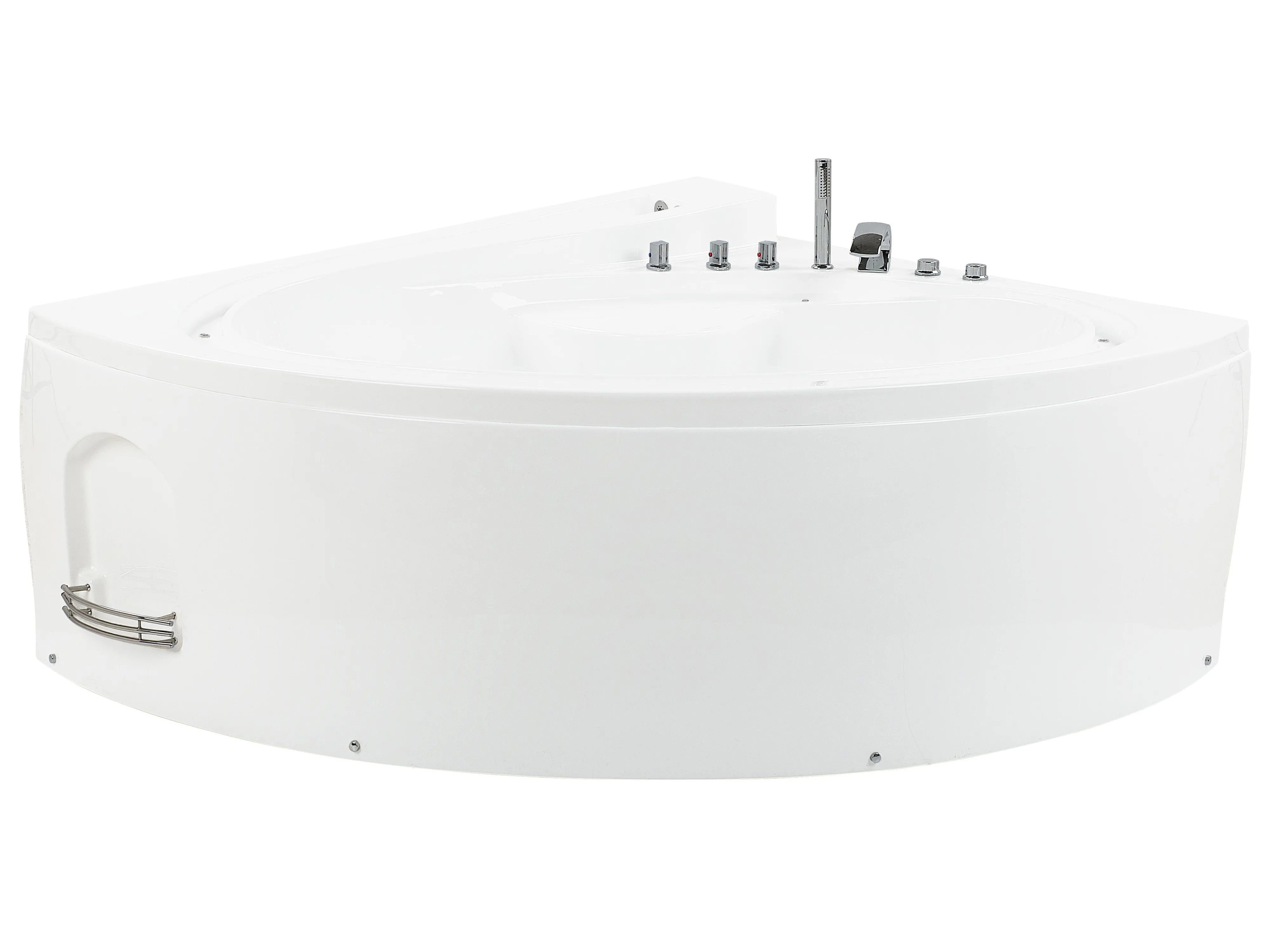 Corner Hot Tub with LED PELICAN 2060 x 1650 mm White