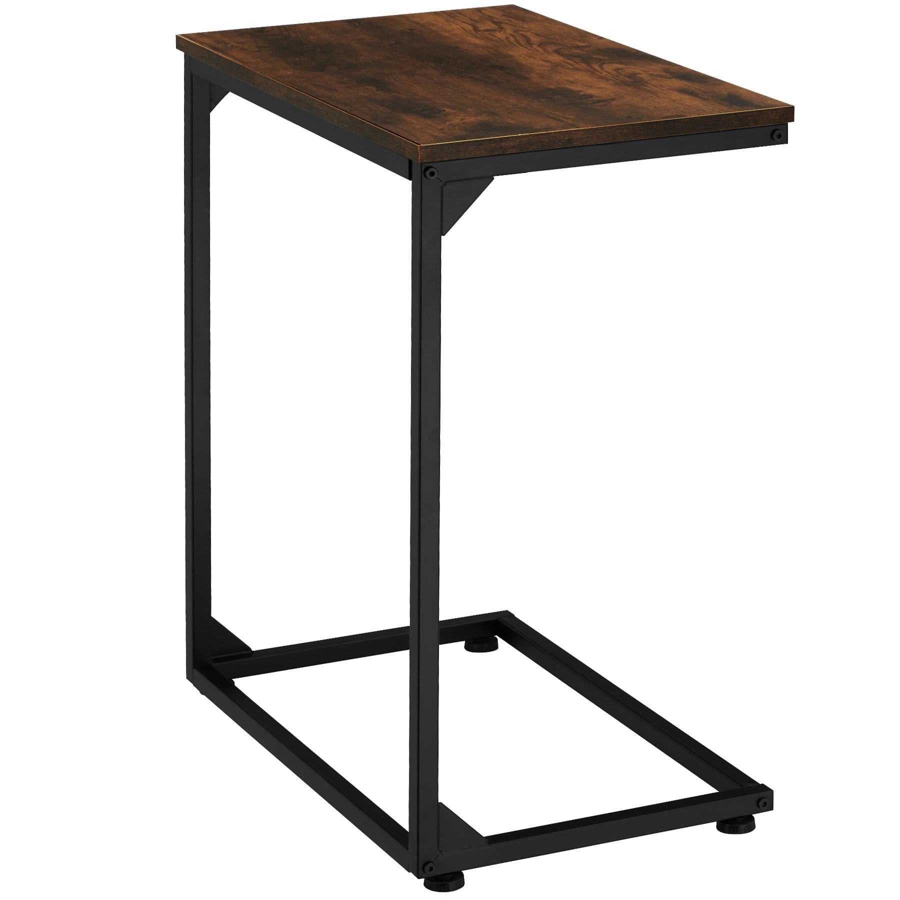 - Table d'appoint Style industriel Bois foncé industriel, rustique
