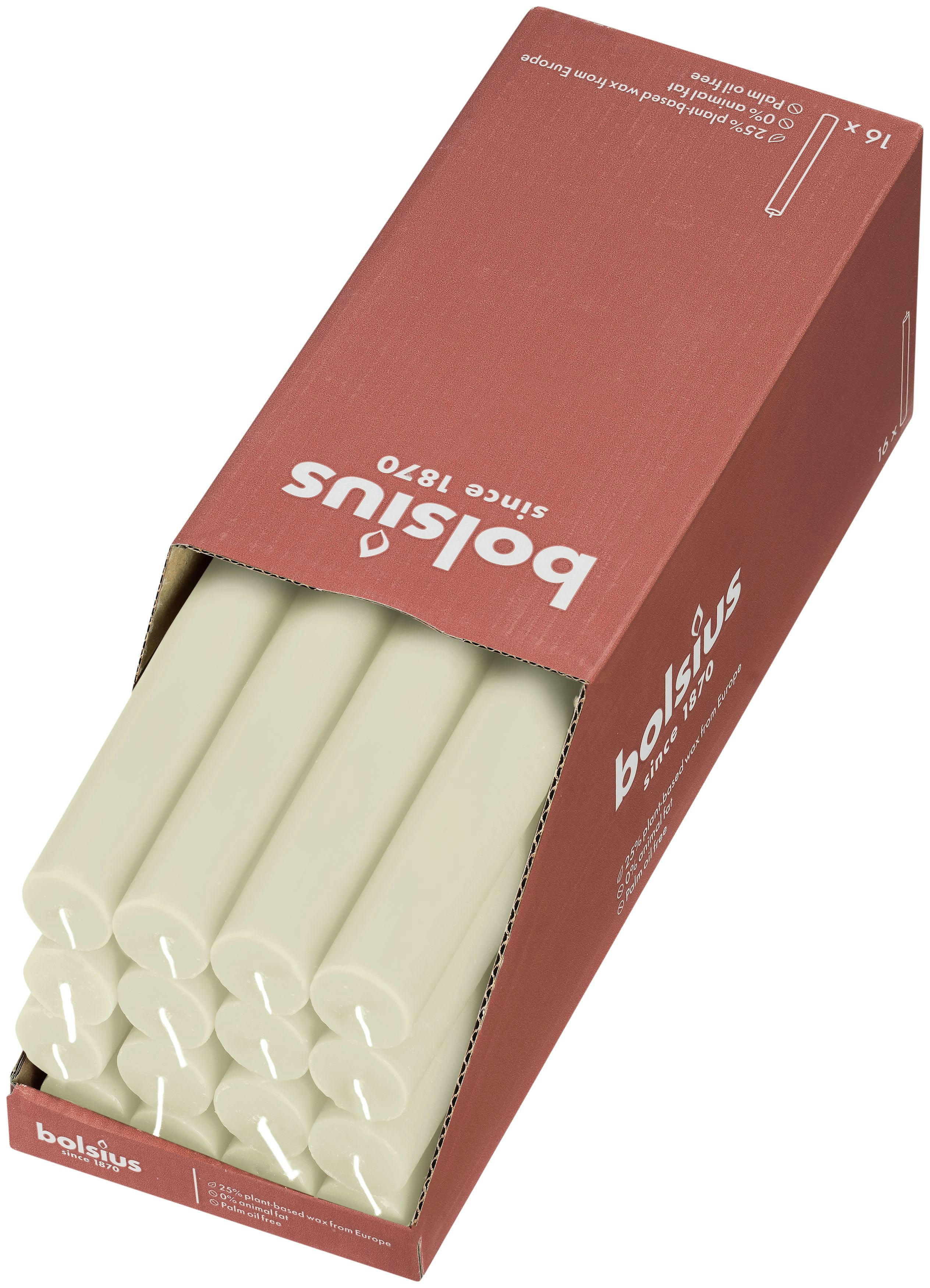 - Lot De 16 Bougies, Ivoire, 27Cm