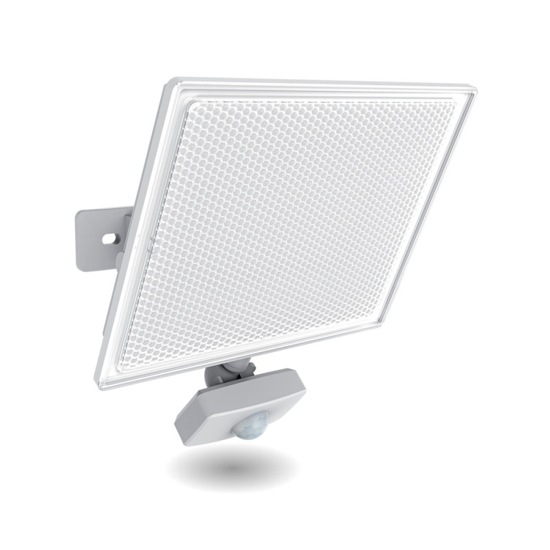 Projecteur extérieur LED avec détecteur de mouvement blanc 50 W XANLITE