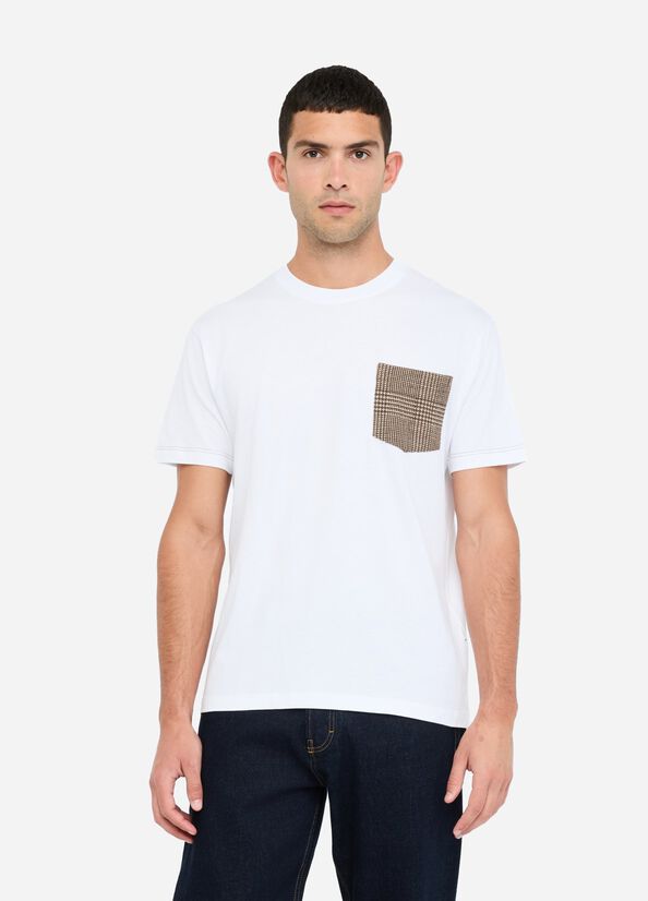 T-shirt in cotone con taschino