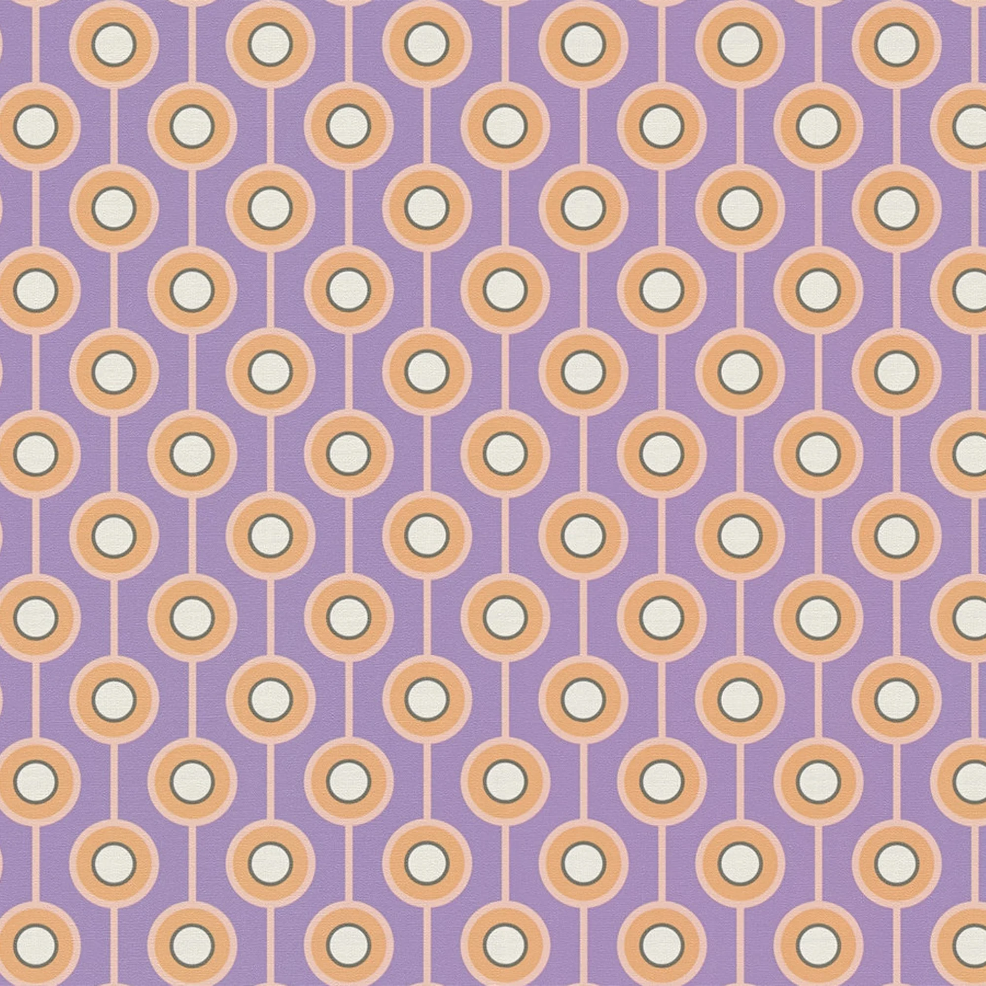 Papier peint intissé MILIAS coloris violet et orange