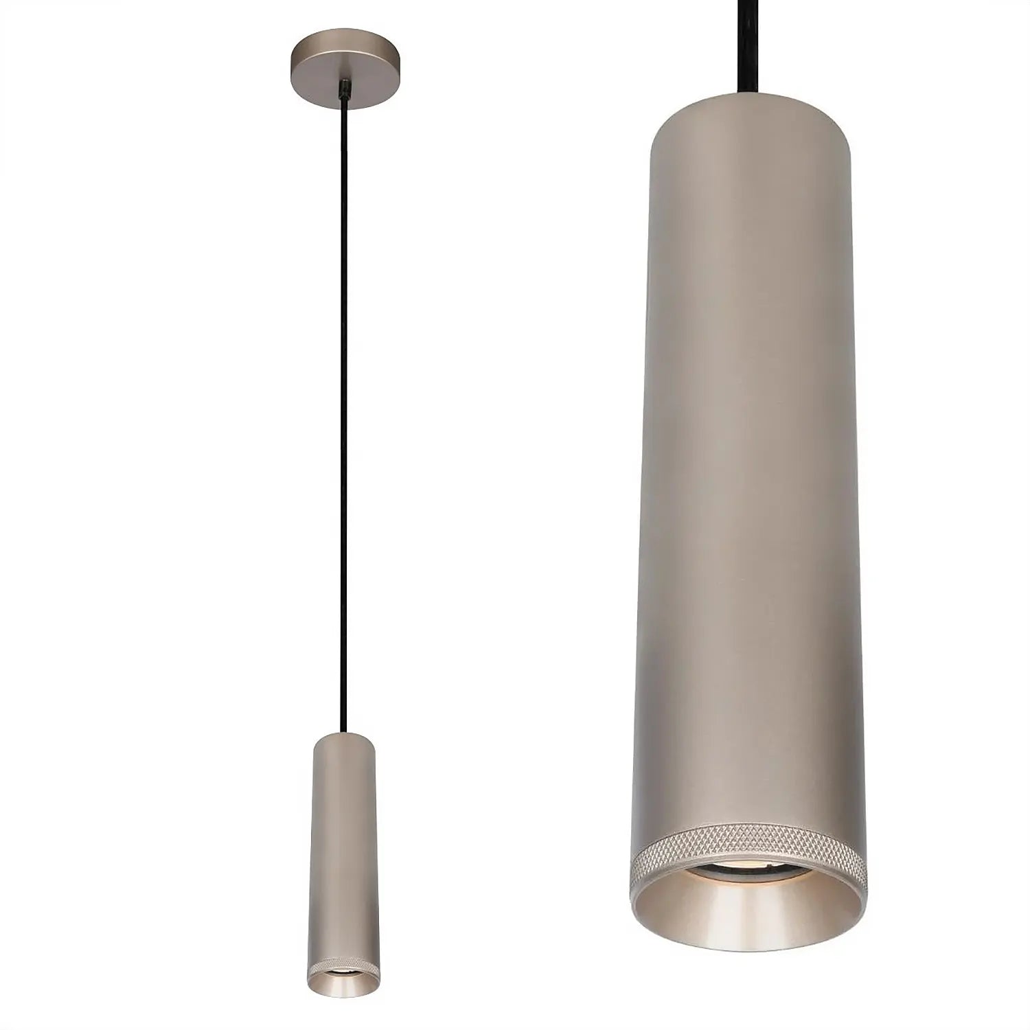 Artdelight hanglamp Milano - 1 lichts - 6.6 x 150  cm - champagne