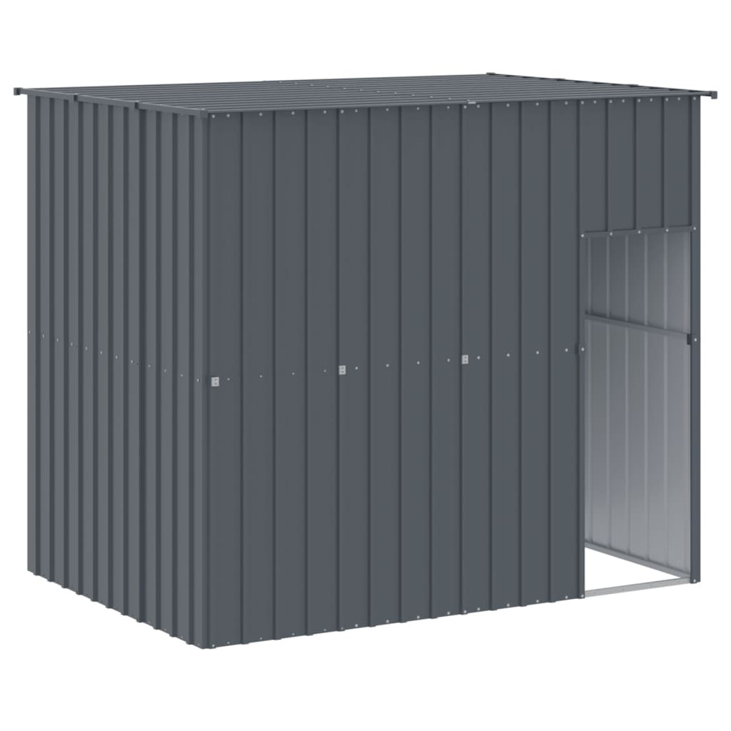 VidaXL buda dla psa Antracyt 214 x 153 x 181 cm Stal