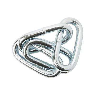 Chaîne maille longue Diall ø6 mm, vendue au mètre linéaire