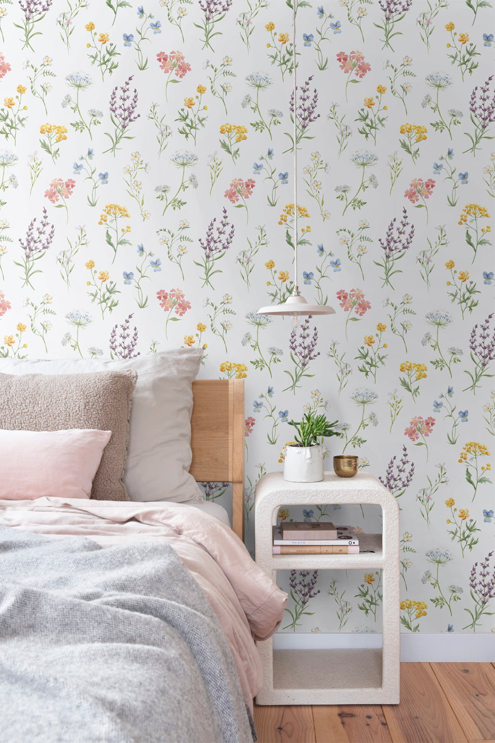 Sanders & Sanders behang bloemen wit en meerkleurig - 53 cm x 10 m - 640170