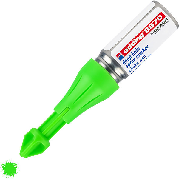 Marqueur spray zone inaccessible de craie liquide vert fluo Edding 8870 Marxman