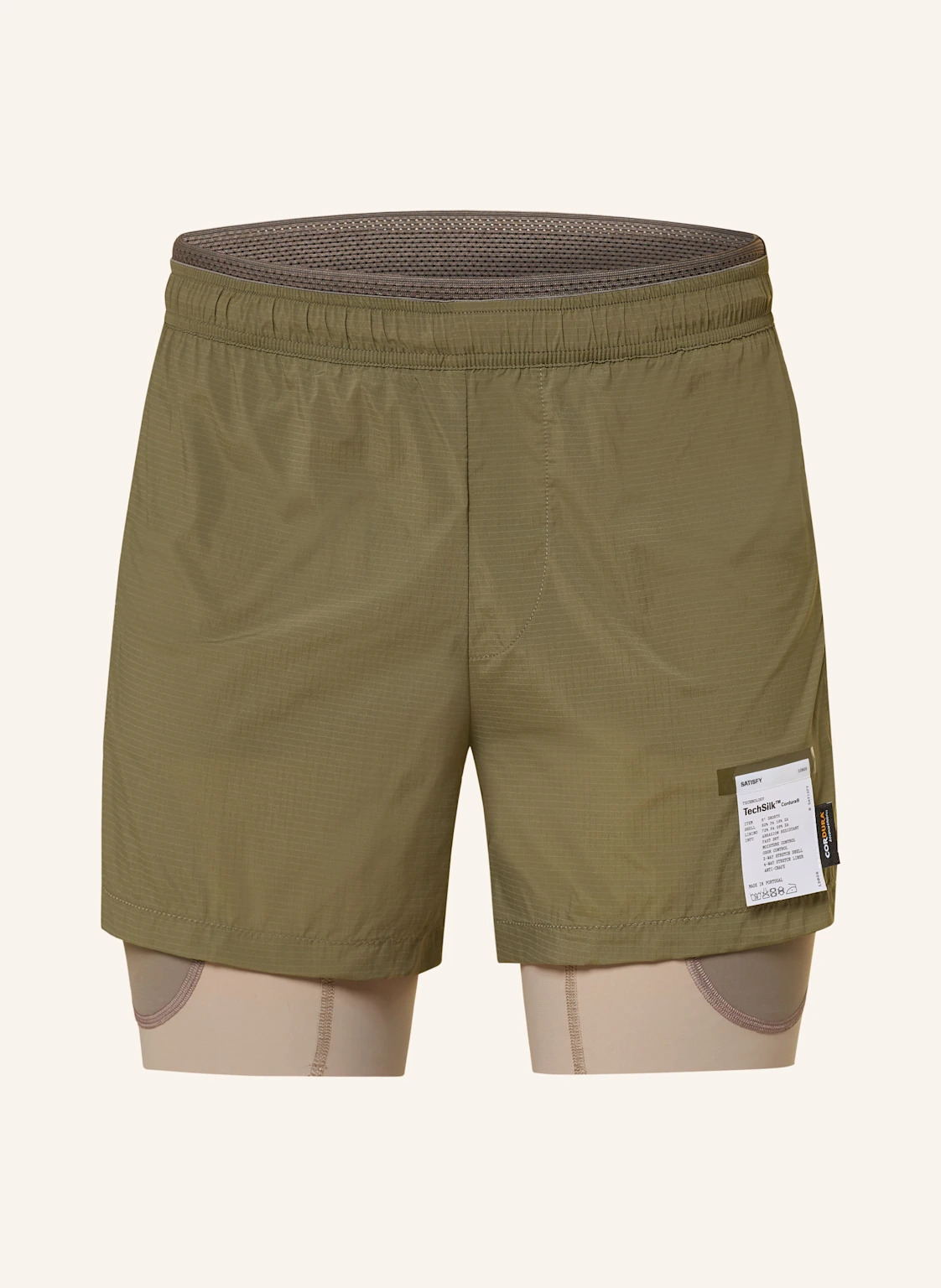 SATISFY 2-in-1-Laufshorts TECHSILK™ CORDURA® 8IN
