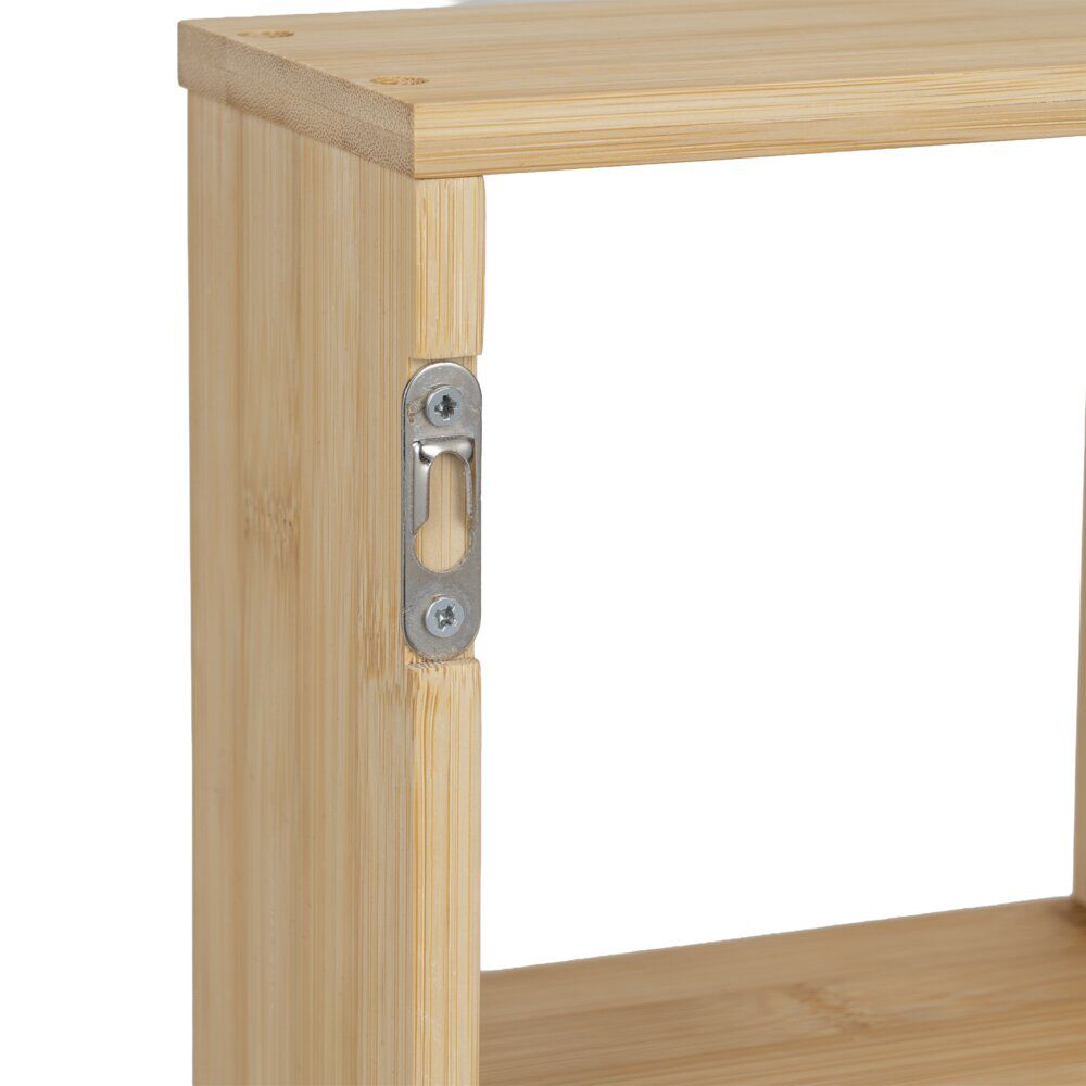étagère de cuisine en bambou 10 compartiments ouverts 45x9xH60cm