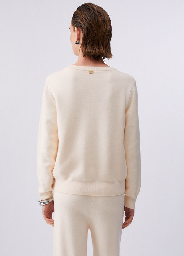 Maglia con perline