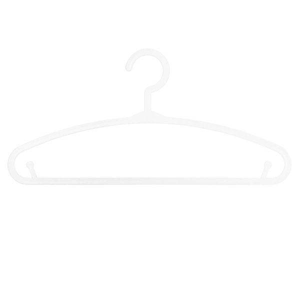 Lot de 6 cintres enfant - plastique - blanc - Atmosphera