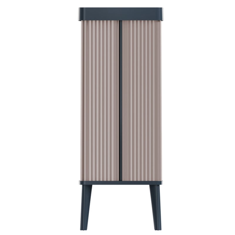 Curver prullenbak Verto - ros&eacute;kleurig/zwart - 54 liter