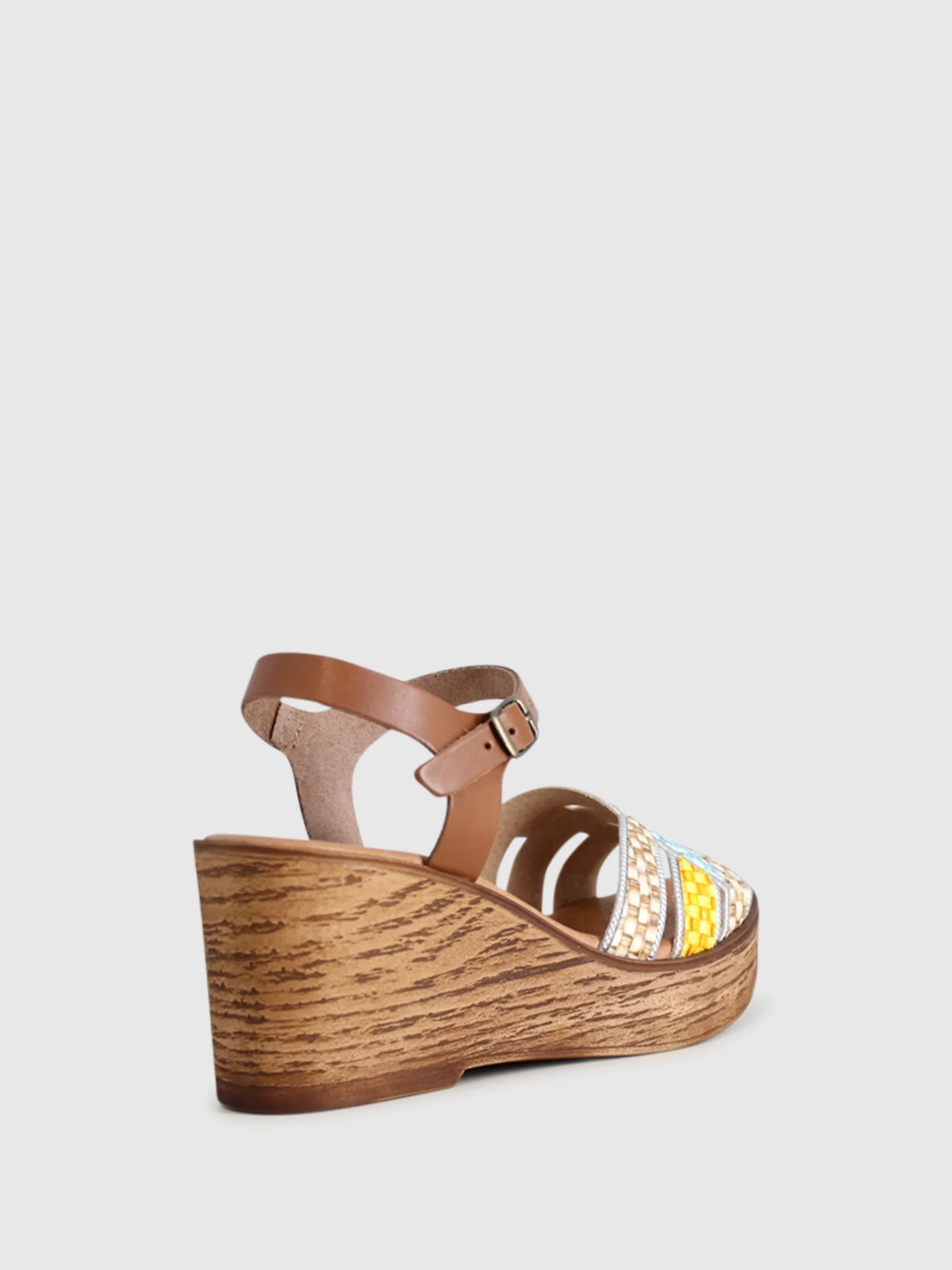 Sandálias de Cunha em Multicolor