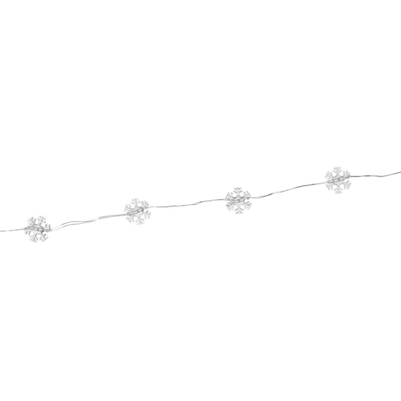 LED-Lichterkette »Micro-Schneeflocke«, 40 Lichter, kaltweiß