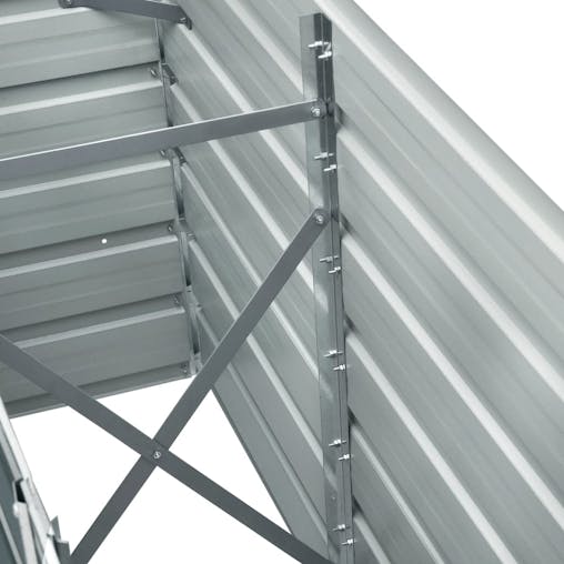 NNEVL Garden Raised Bed Galvanised Steel 240x40x77 cm Green