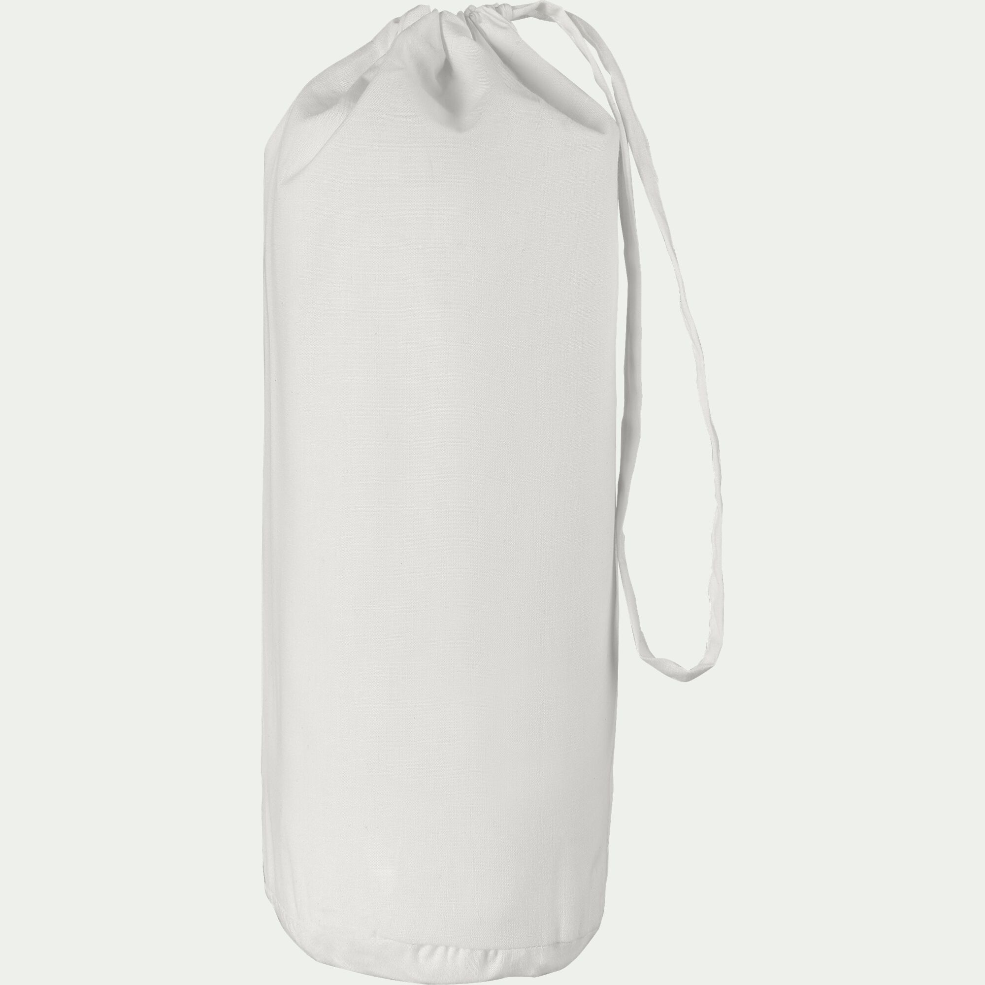 CALANQUES - Drap housse en coton 160x200cm B30cm - blanc ventoux