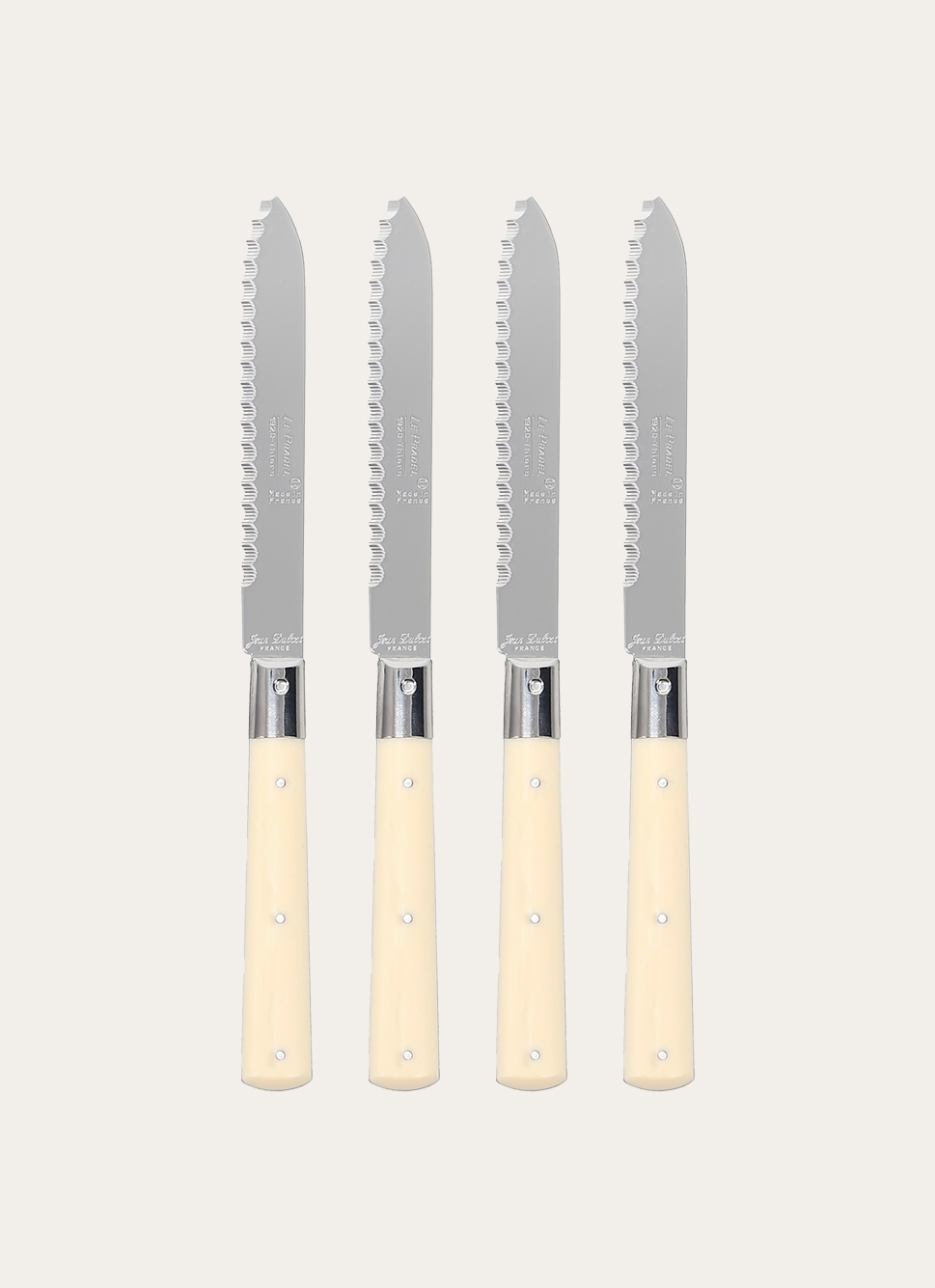 COFFRET DE 4 COUTEAUX A STEACK CREME