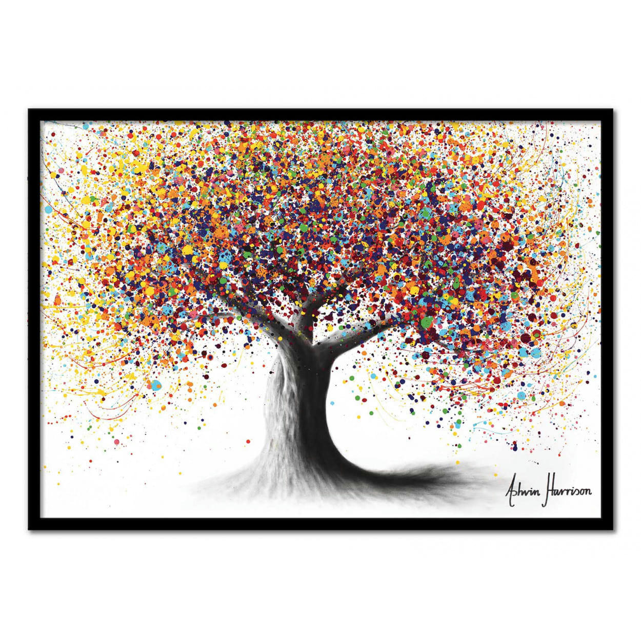 ASHVIN HARRISON - RAINBOW SOUL TREE - ASHVIN HARRISON - Affiche d'art 30 x 40 cm