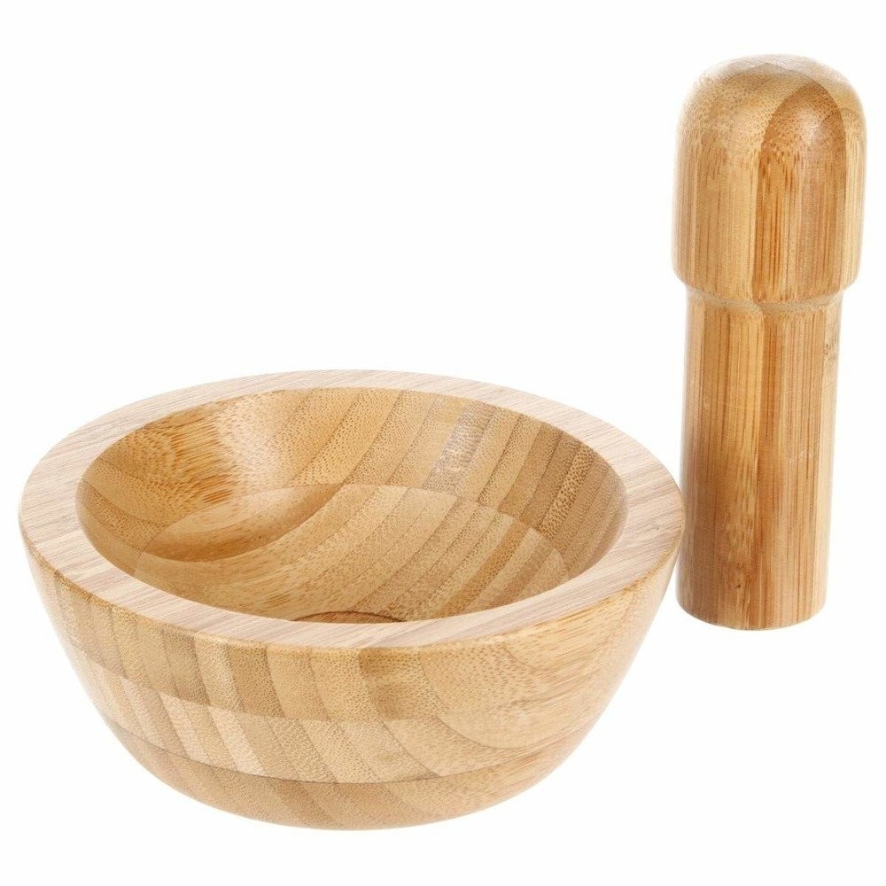 Moździerz bambusowy z tłuczkiem, Ø 13 cm