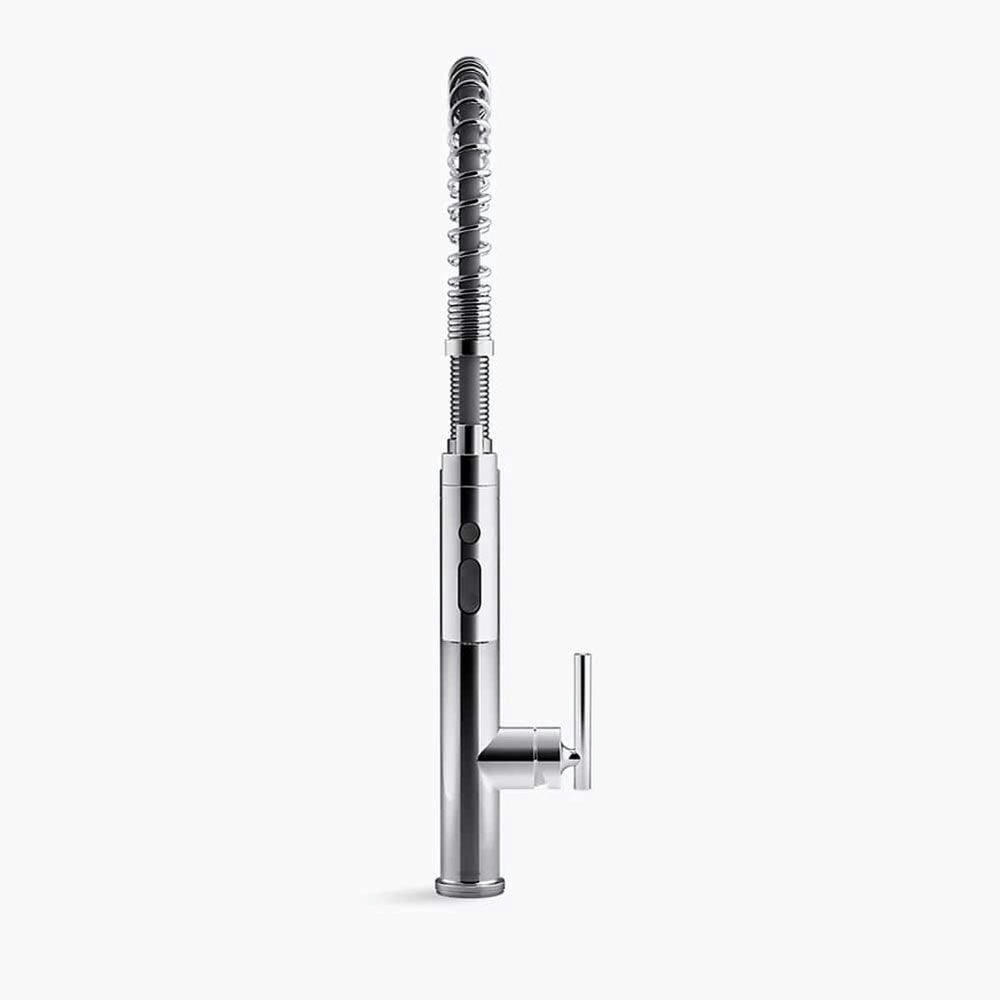 Kohler Purist® Single Handle Semi Professional Kitchen Sink Faucet, Vibrant Stainless
