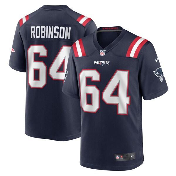 Layden Robinson New England Patriots Nike  Game Jersey -  Navy