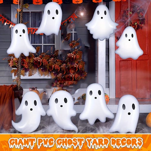 NNETM Halloween Inflatable Ghost Party Decorations (6pcs)