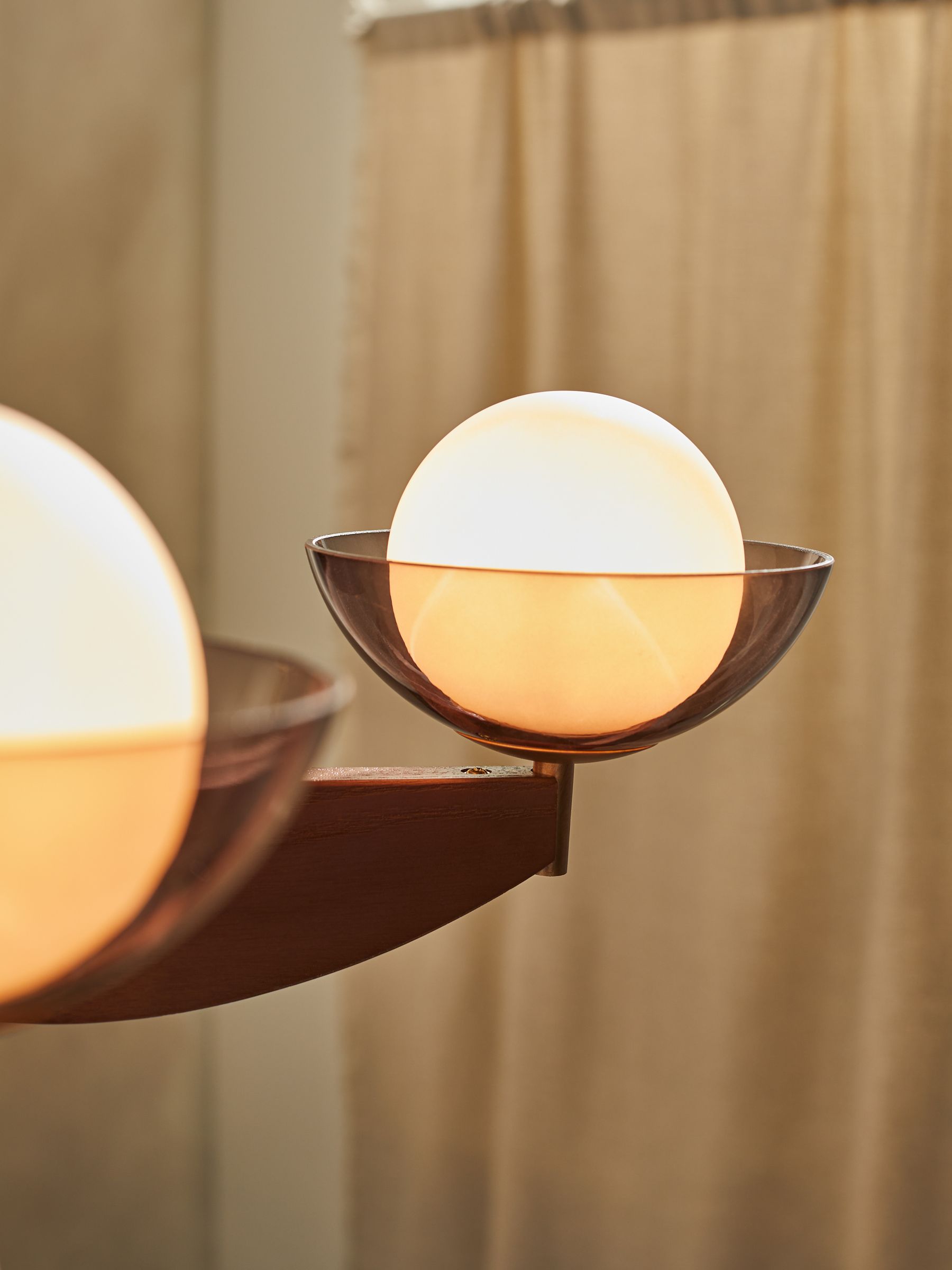 Large Layla Ceiling Light in Wood