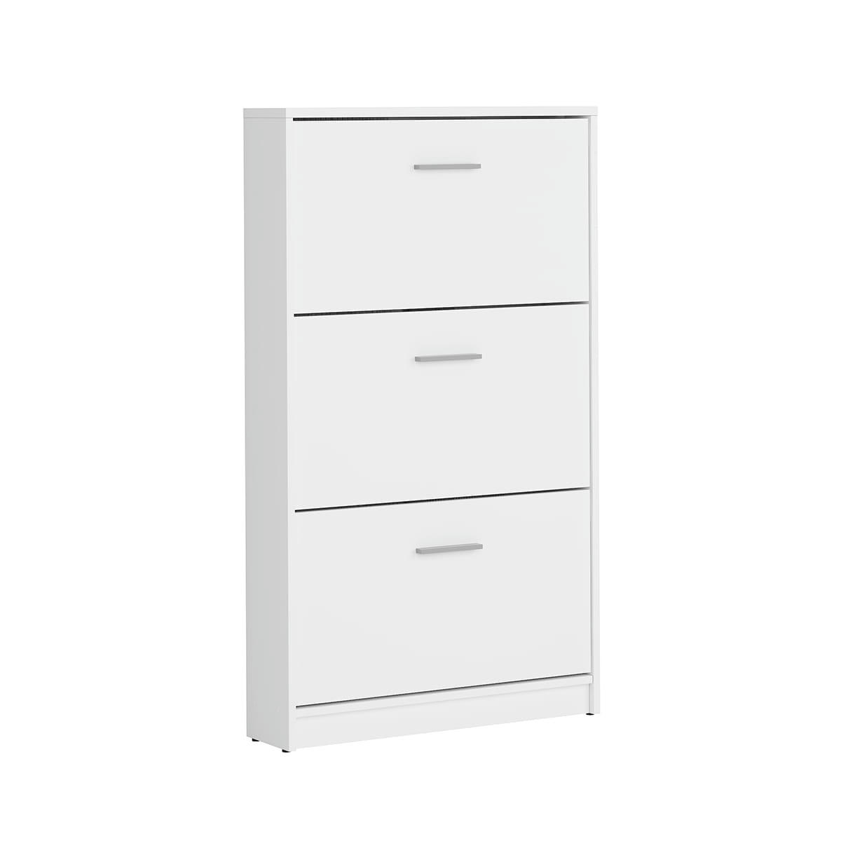 - Meuble chaussures 3 portes stratifiés blanc