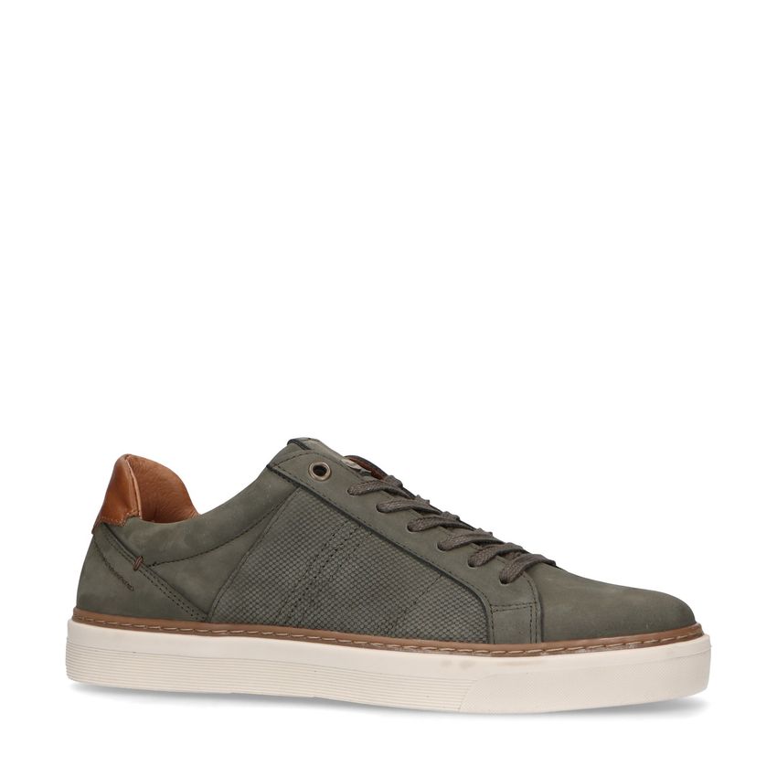 No Stress Khaki nubuck sneakers