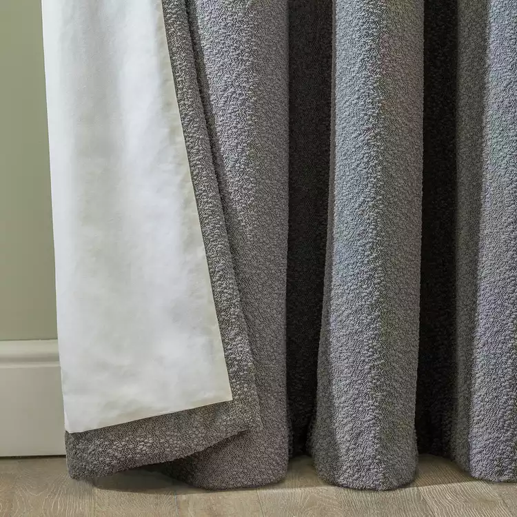 Habitat Blackout Eyelet Curtains - Dark Grey -117x137cm