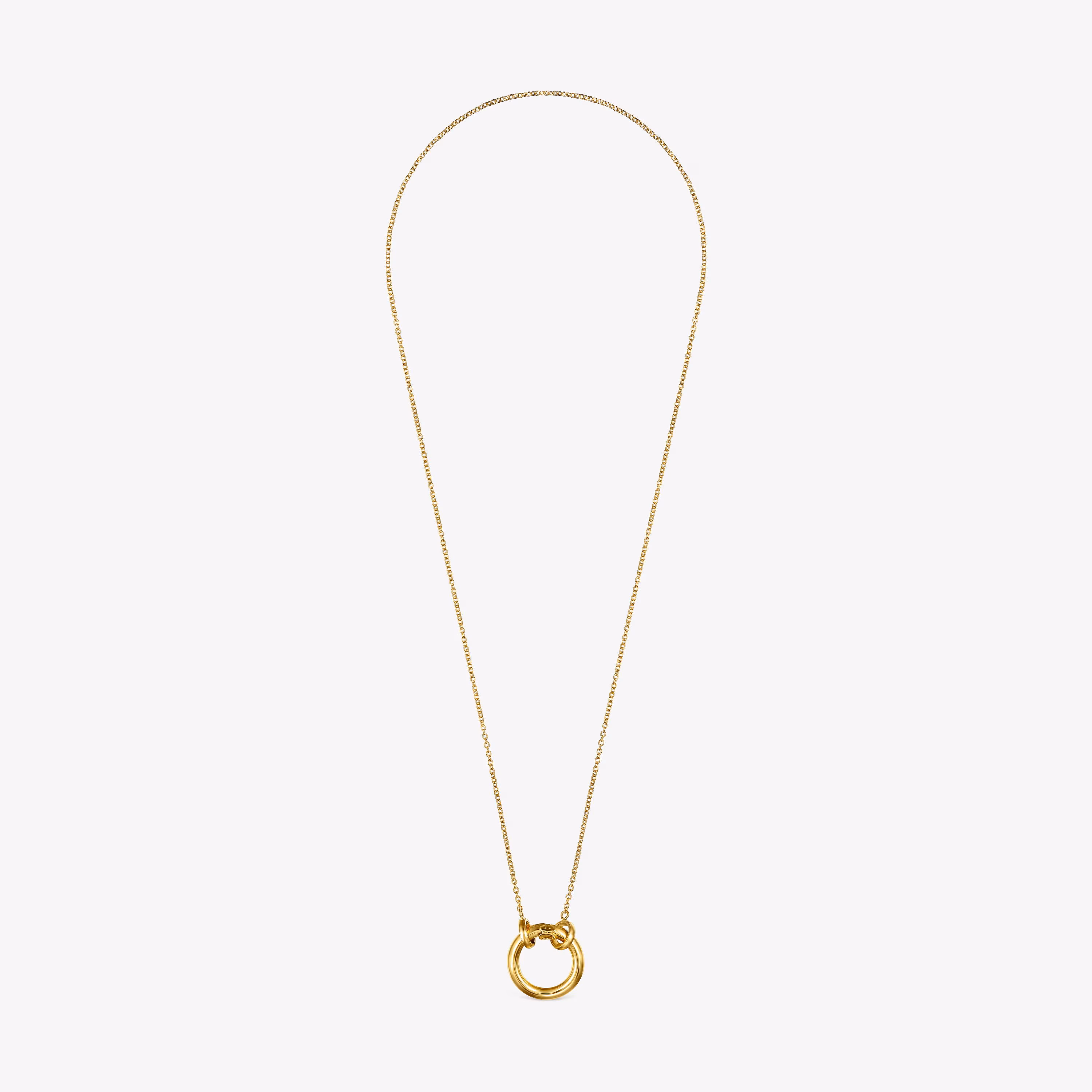 Collar pequeño con baño de oro 18 kt sobre plata Hold